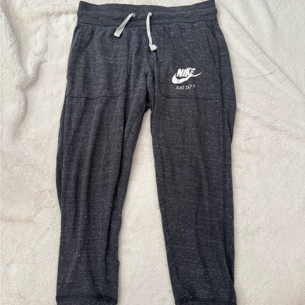 Nike Kids Charcoal Joggers with Logo